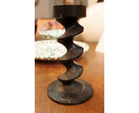 Cast iron image 3 candlestick H: 16cm