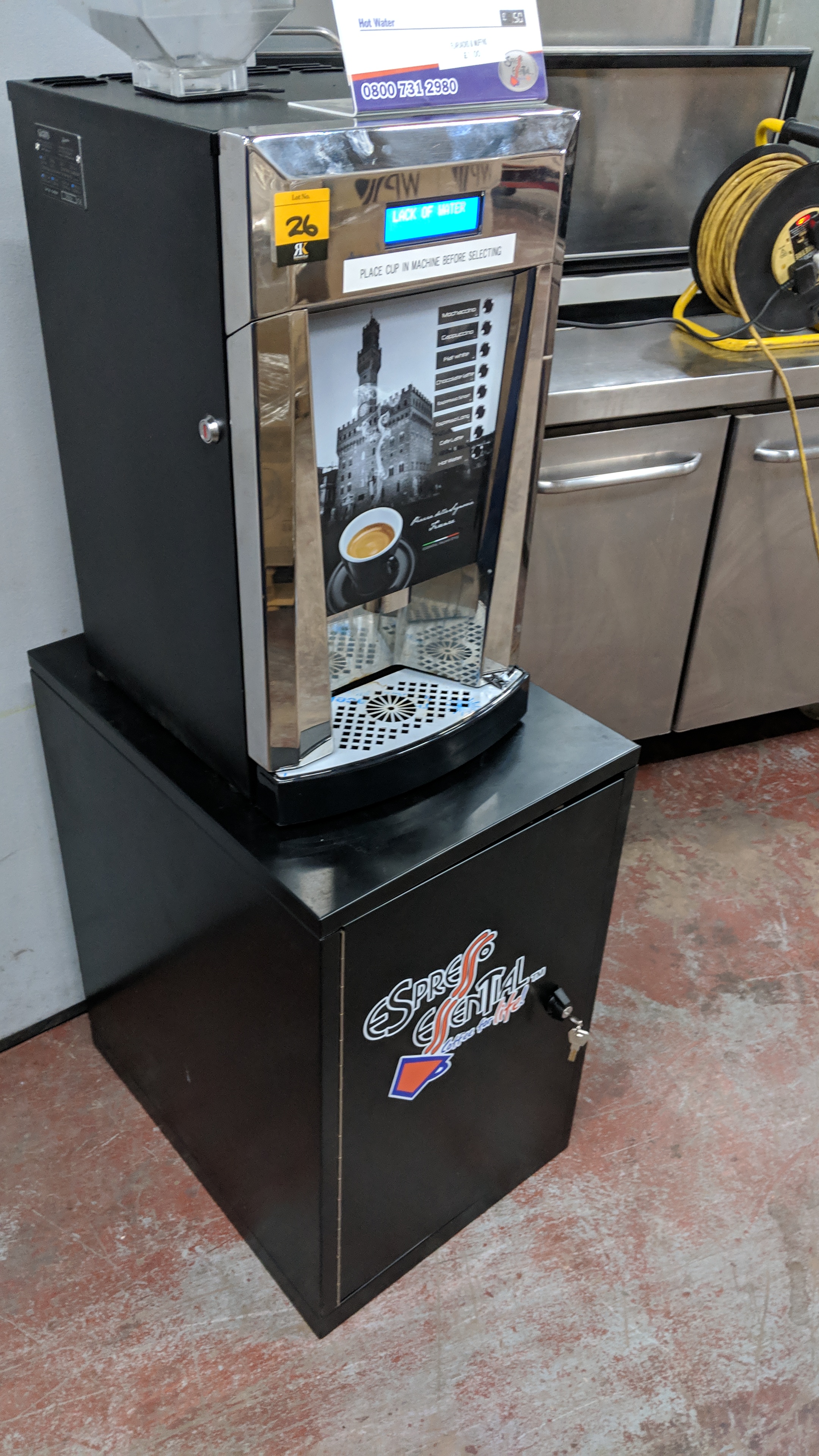 Kronos instant coffee machine, also badged ACEM F050, with 8 selection