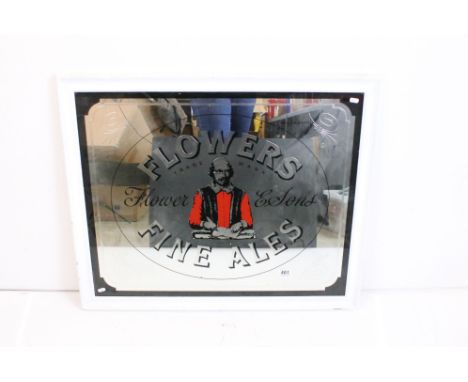 Framed Advertising Mirror ' Flowers Fine Ales ' 73cm x 88cm 