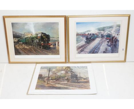 Terence Cuneo (1907 - 1996),  ' The Golden Arrow ', limited edition print 158/850, signed in pencil lower right, 49 x 62cm, '