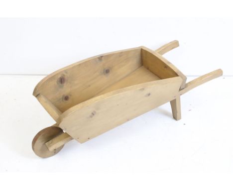 Vintage style Pine Wheelbarrow Garden Planter, 68cm long