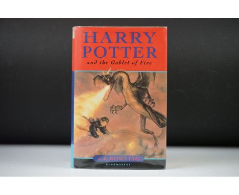 Harry Potter &amp; the Goblet of Fire, 1st edition hardback book with DJ, with 1st print errors that were later corrected. 