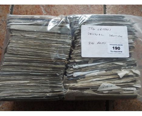 World War Two (WW2) postal history - a collection in excess of 750 items of correspondence with envelopes to/from members of 