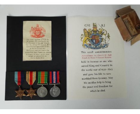 World War Two (WW2) campaign medals - Aircraftsman First Class Charles William Maxwell, RAFVR 89 Sqdn, 1939-1945 Star, Africa