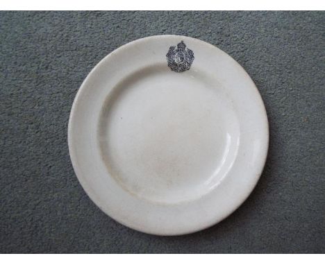 28th Bn The London Regiment Artists Rifles - an early 20th century ceramic side plate by Dunn Bennett &amp; Co Ltd, Royal Vic