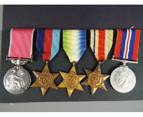 World War Two (WW2) campaign medals - R22723 Able Seaman John Henry Daniel, British Empire Medal (Civil Division), 1939-45 St