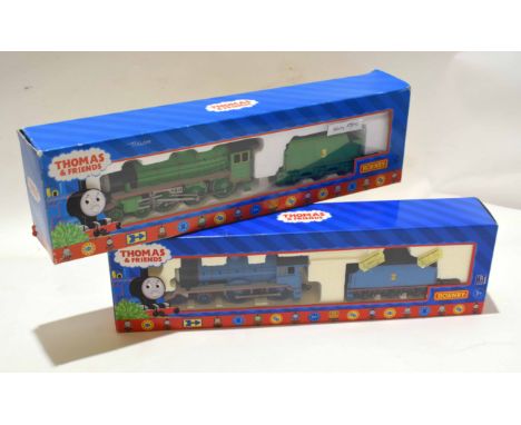 Boxed Hornby Thomas and Friends locomotive and tender "Gordon" (R 383) together with Henry (R9 292)