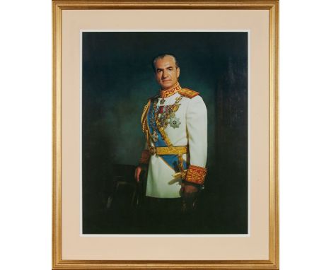 Portrait of H.I.M. Mohammad Reza Shah Pahlavi, large photograph, printed in colour [Iran (probably Tehran), c. 1970] single s