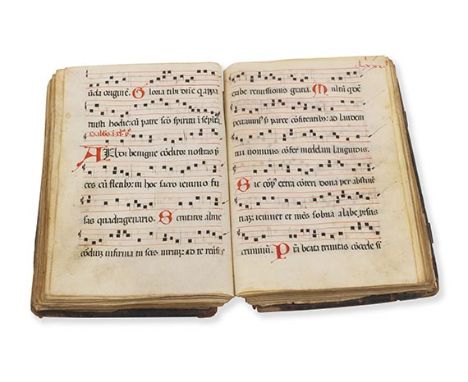 Chorbuch    Lateinische Notenhandschrift auf Pergament. Italien, erste Hälfte des 16. Jahrhunderts. Liturgische Notenhandschr