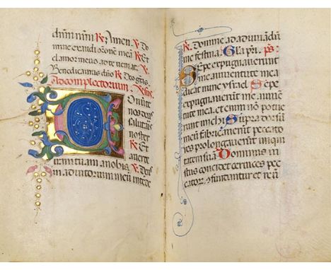 Breviarium    Lateinische Handschrift auf Pergament. Italien, zweite Hälfte des 15. Jahrhunderts. Illuminierte Brevier-Handsc