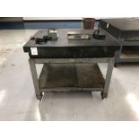 4' x 3' x 6" Thick Granite Surface Plate on Stand [Located @ 1700 Business Center Drive, Duarte,