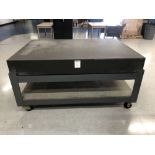 Stanridge 6' x 4' x 8" Thick Granite Surface Plate on Roller Stand [Located @ 1700 Business Center
