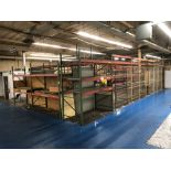 (18) Sections of Pallet Racking; (25) 10' High x 48" Deep Uprights, (112) 10' Long x 4-3/4"