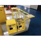 (2) Justrite Safety Storage Cabinets (17" W x 17" D x 22" H), Model 890420, 4 Gallon Cap.; w/ (2)