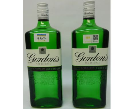 Gordons Special Dry London Gin 2 Bottles Condition Report Click here for further images, condition, auction times & delivery 