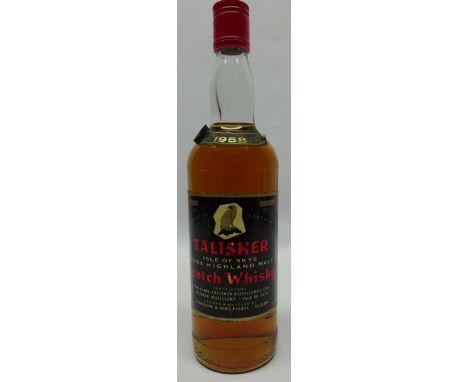 Talisker Isle of Skye Pure Highland Malt Scotch Whisky, distilled 1958 1 Bottle Condition Report Click here for further image