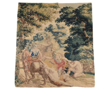 A French Aubusson verdure tapestry panel , late 17th/early 18th century  A French Aubusson verdure tapestry panel  , late 17t