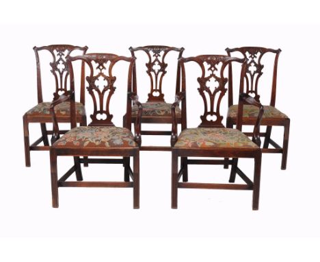 -108 A set of ten George III mahogany dining chairs, circa 1780 -108  A set of ten George III mahogany dining chairs,   circa