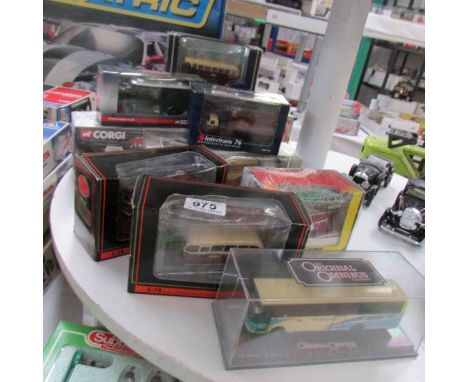A quantity of boxed die cast including EFE, Corgi Original Omnibus, Yesteryear etc.,