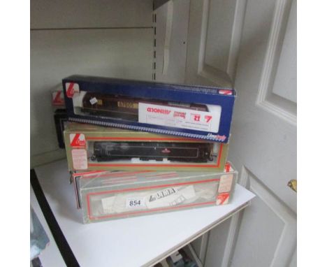 10 boxed Lima locomotives.