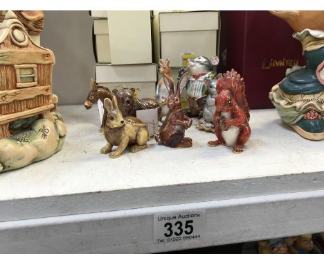 8 Hidden Treasure trinket boxes including Ratty, Hare, Rabbit &amp; Bear etc. (All with gifts)