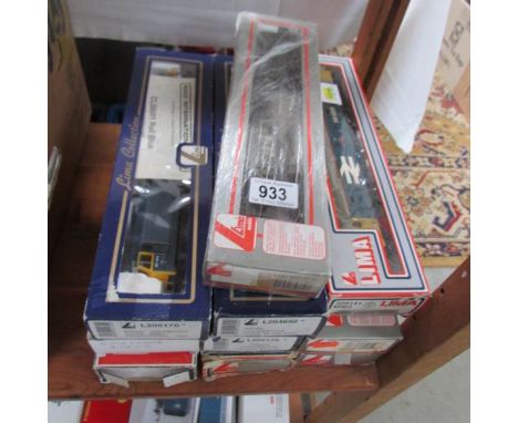 10 boxed Lima locomotives.