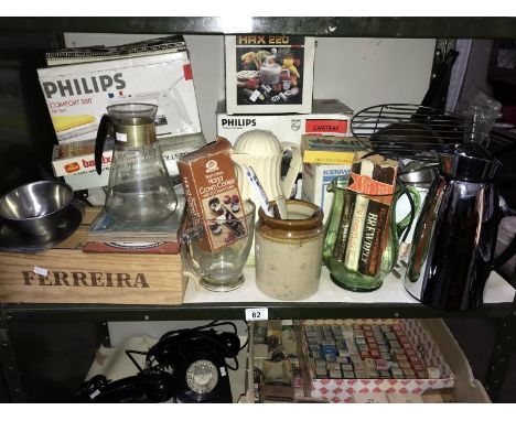 A shelf of kitchenalia