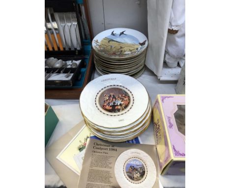 A quantity of Coalport &amp; Royal Worcester collectors plates