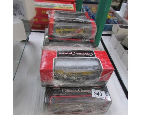 A quantity of Corgi original omnibus and EFE diecast buses.