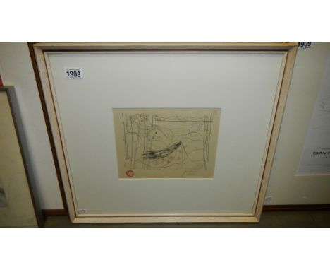 A Pablo Picasso (1881-1973) print from the Vollard suite, stamped and signed in pencil