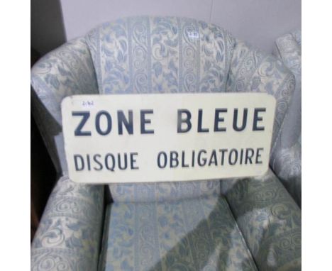 A French enamel sign.