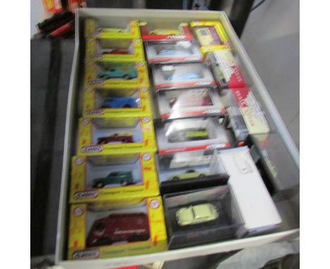 A tray of boxed 1:76 scale diecast including Corgi, Schuco, Classix etc.,