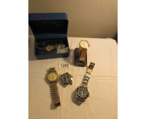 A Rotary wrist watch and 5 others,