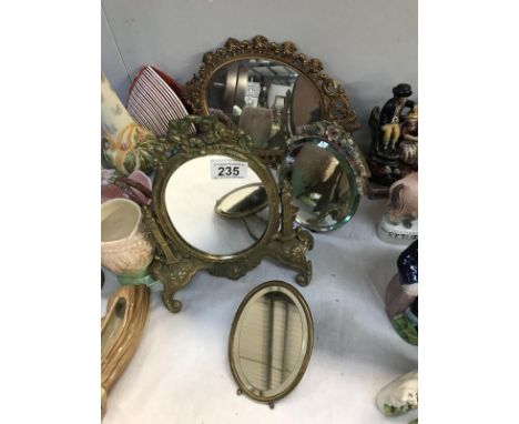 4 vintage mirrors