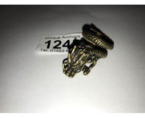 A Chinese dragon ring.