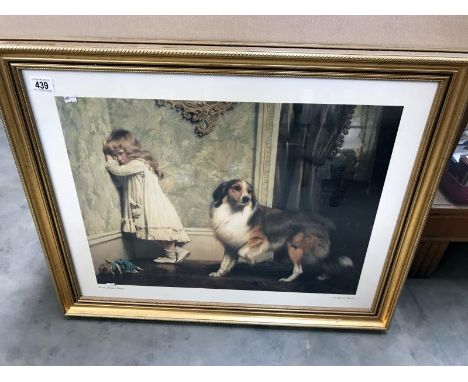 A framed and glazed print 'A special Pleader' by Charles Barber