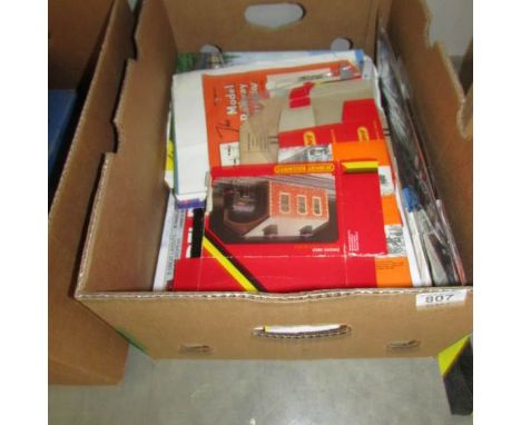 A box of train and model railway related books including  Haynes Flying Scotsman.