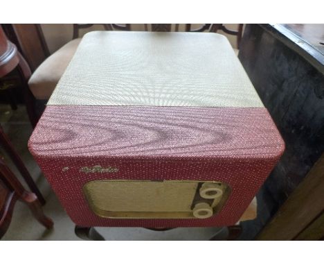 A cased 1950's record player