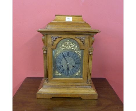 A German HAC walnut bracket clock