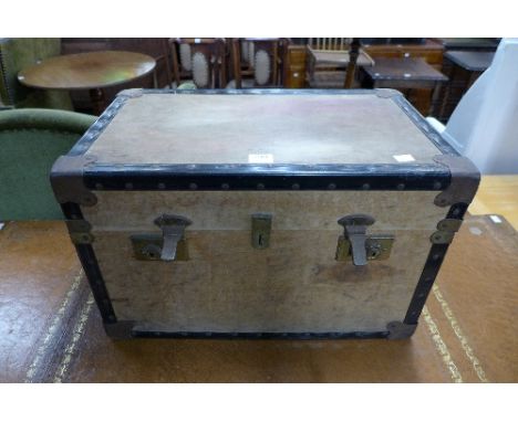 A small steamer trunk