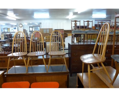 A set of four Ercol Golden Dawn chairs