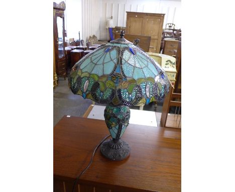 A Tiffany style table lamp