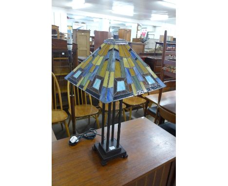 A Tiffany style table lamp