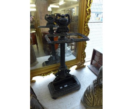 A Victorian style cast iron stick stand