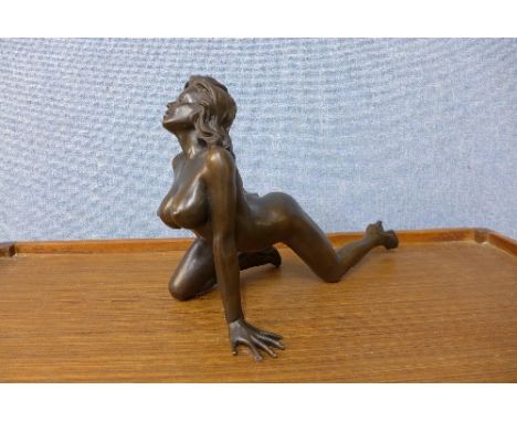 An erotic bronze female
