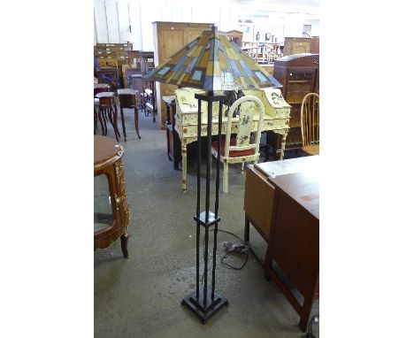 A Tiffany style standard lamp