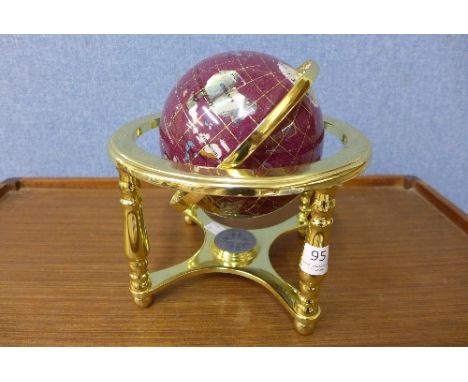 A small terrestrial globe