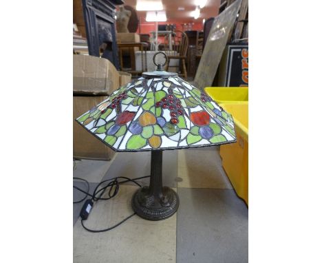 A Tiffany style table lamp