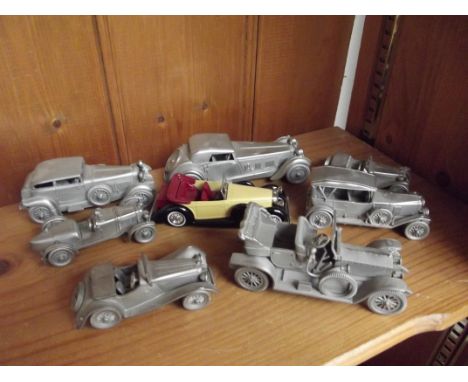 Collection of model cars to include a Rolls Royce Silver Ghost