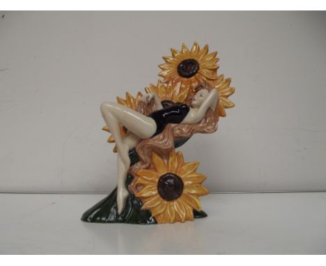 Carltonware girl, Sunflower, limited edition 167/600